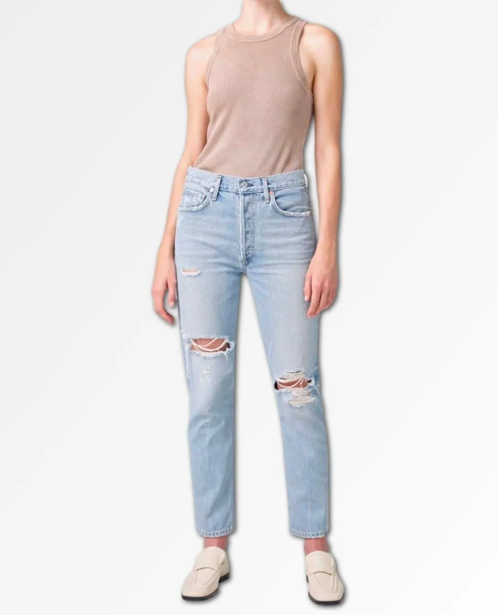 Charlotte Crop High Rise Ocean Falls