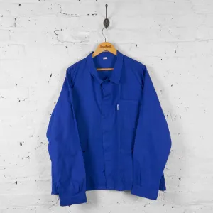Chore Worker Jacket Over Shirt - Blue - XL