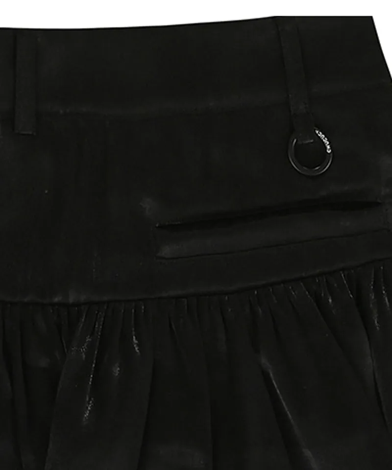 CHUCUCHU Pearl Cancan Skirt - Black