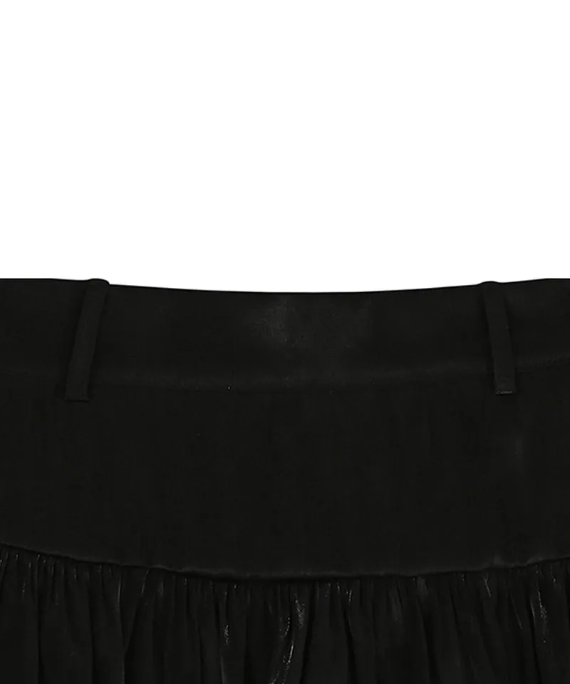 CHUCUCHU Pearl Cancan Skirt - Black