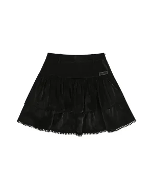 CHUCUCHU Pearl Cancan Skirt - Black