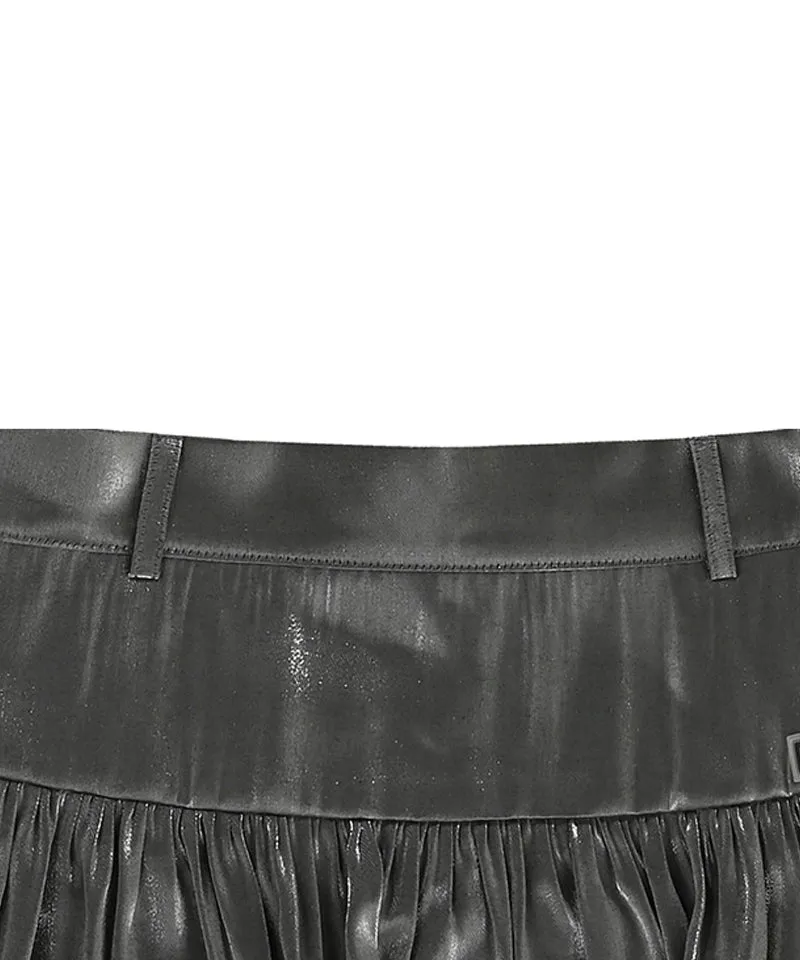 CHUCUCHU Pearl Cancan Skirt - Silver