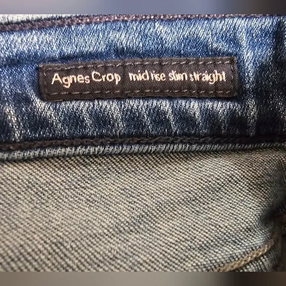 CITIZENS OF HUMANITY Agnes Crop Mid Rise Slim Straight Jeans Women's Size 27