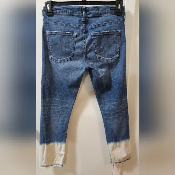 CITIZENS OF HUMANITY Agnes Crop Mid Rise Slim Straight Jeans Women's Size 27