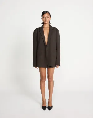 Clarke Blazer (Choc Texture)