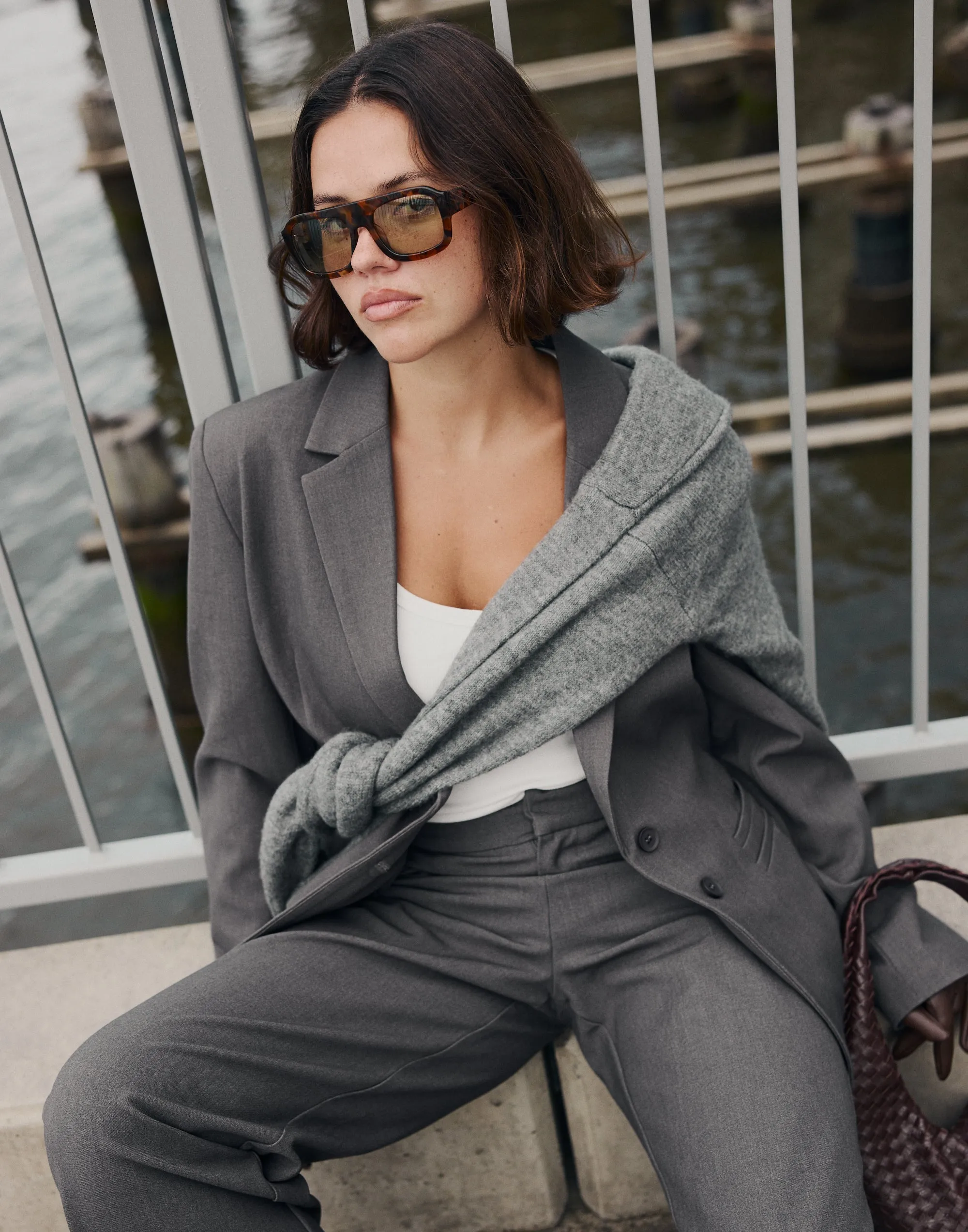 Clarke Blazer (Textured Slate)