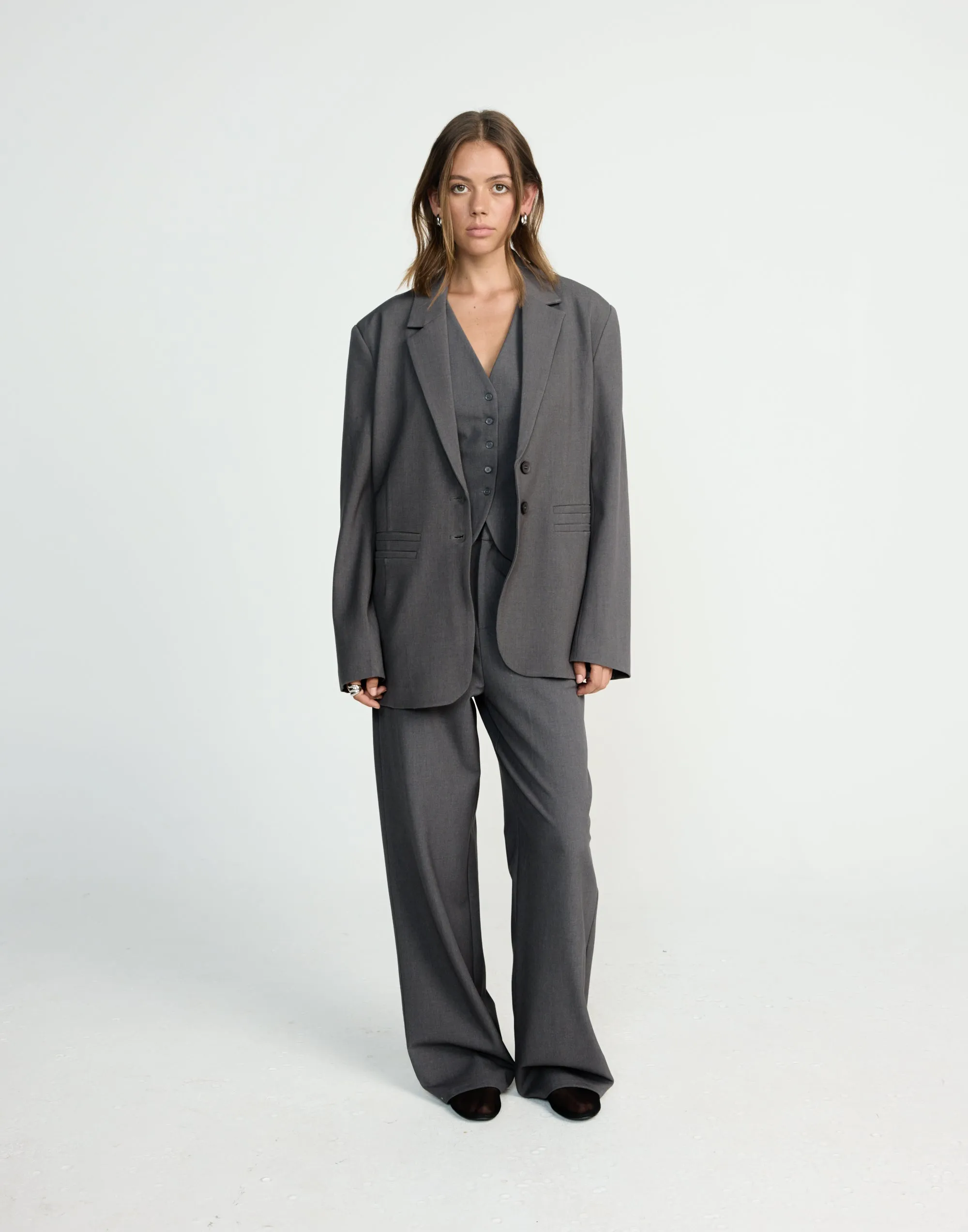 Clarke Blazer (Textured Slate)
