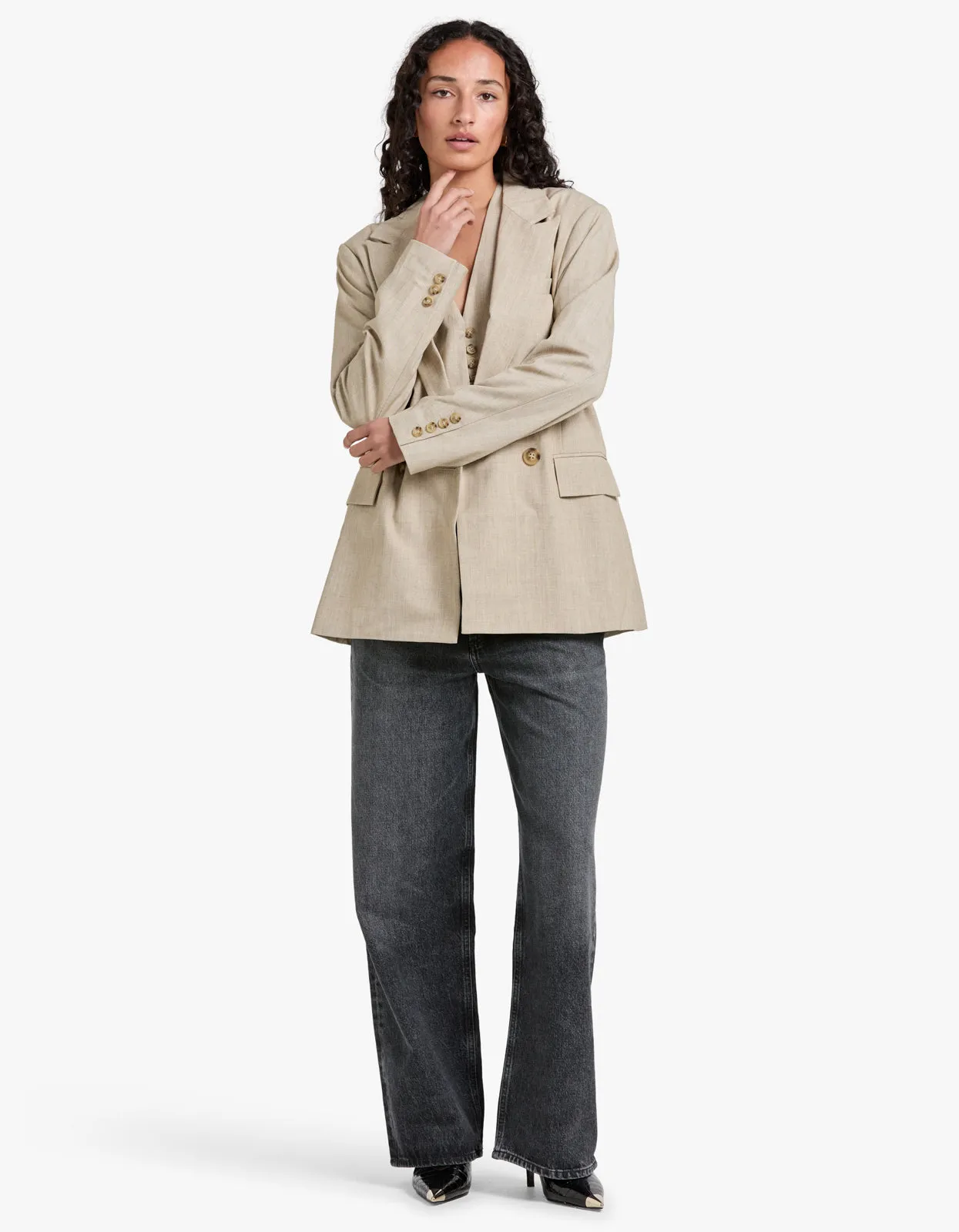 Classico Blazer - Sandstone