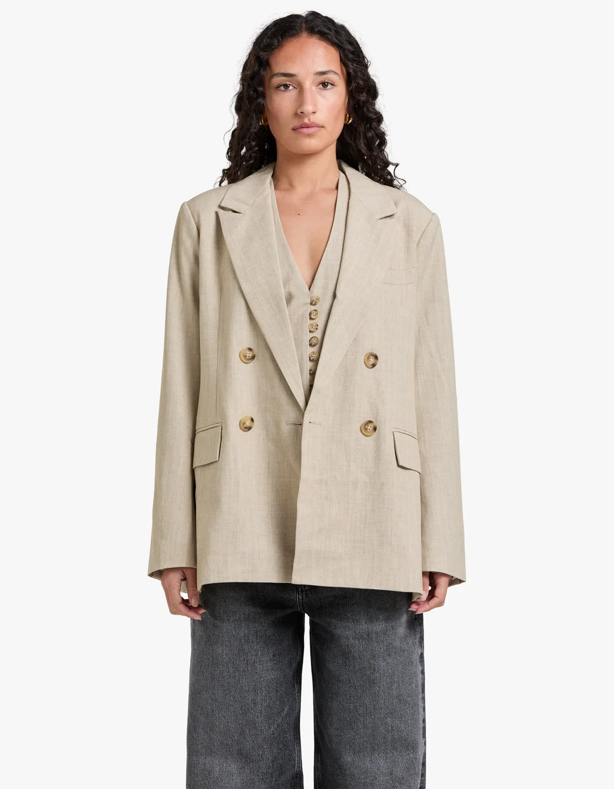 Classico Blazer - Sandstone