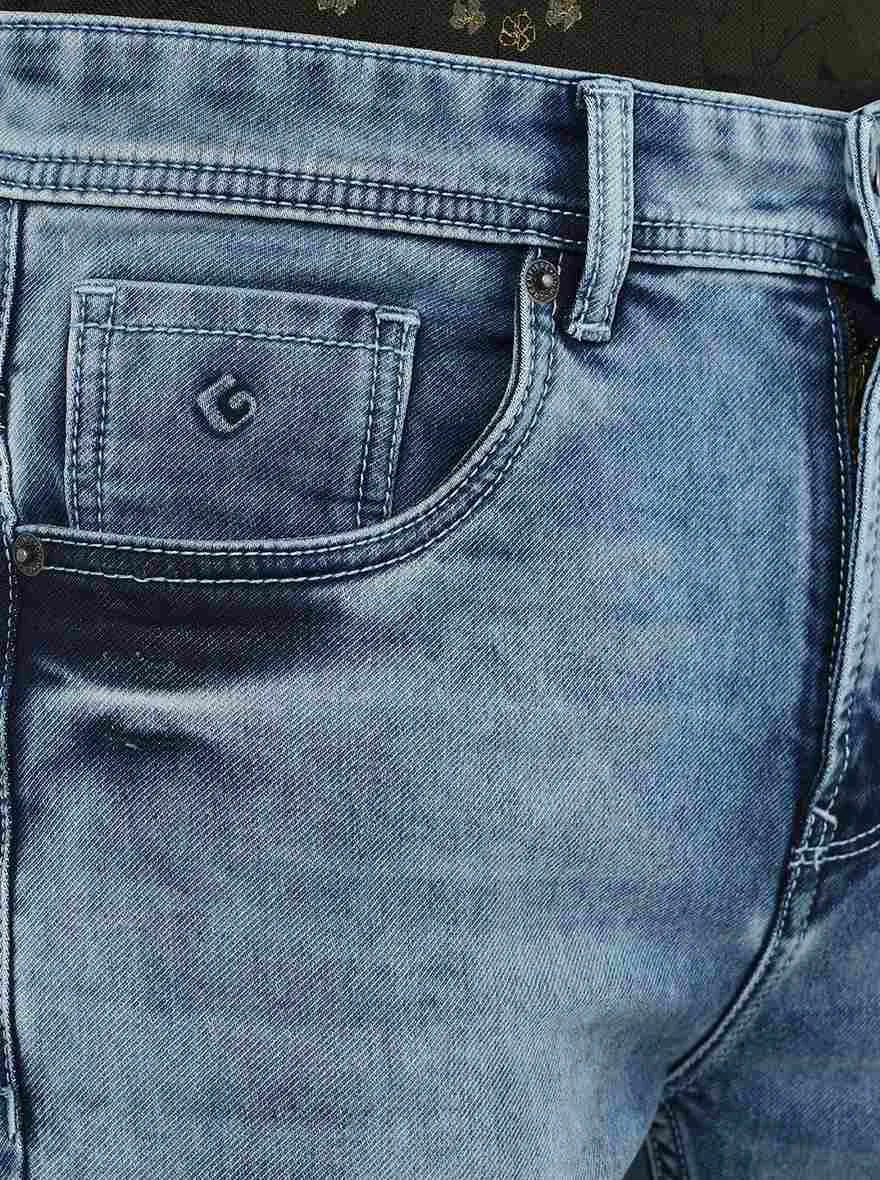 Cloud Blue Washed Urban Fit Jeans | Greenfibre