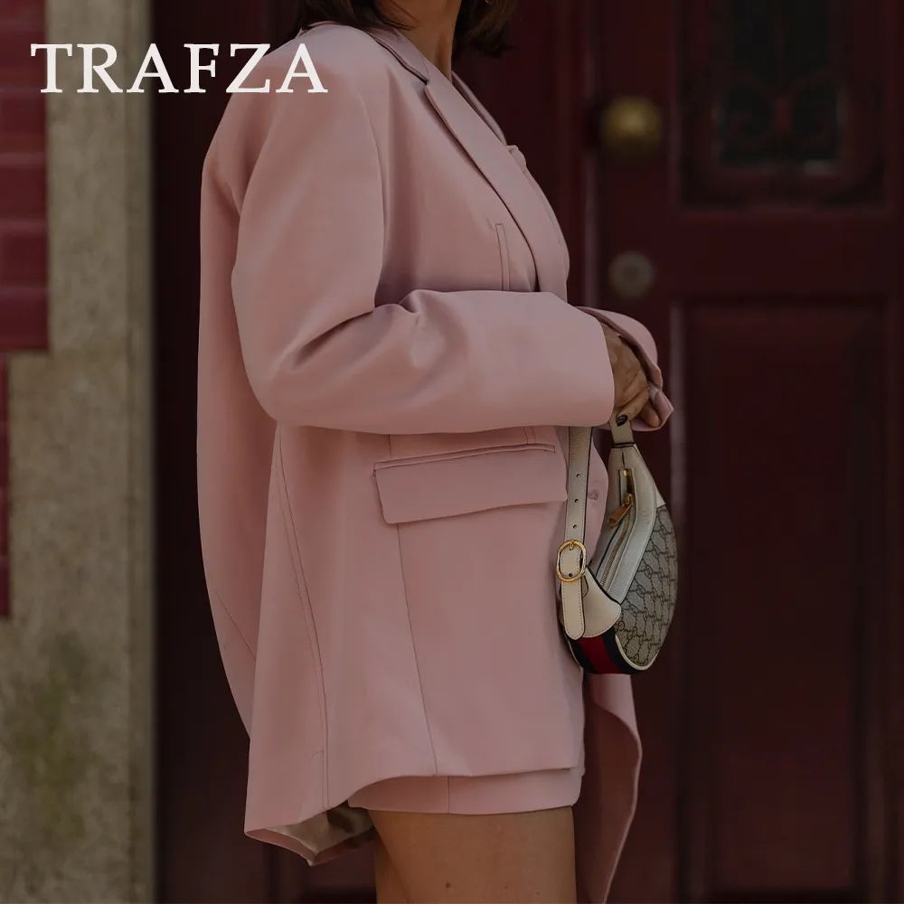 cold weather outfits JazzHer 2024 Spring Summer Solid Office Lady Suits Fashion Shrug Single Breasted Blazers Short Slim Vests Pleat Mini Short Skirts
