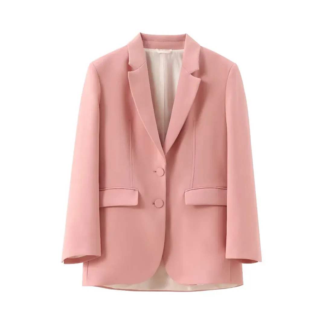 cold weather outfits JazzHer 2024 Spring Summer Solid Office Lady Suits Fashion Shrug Single Breasted Blazers Short Slim Vests Pleat Mini Short Skirts