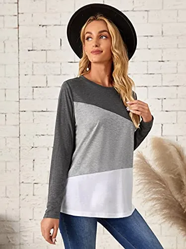 Colorblock Crewneck Comfy Tee