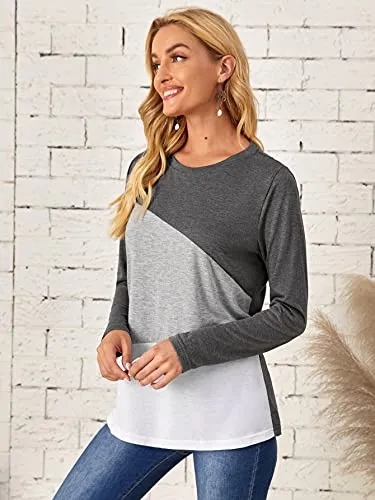 Colorblock Crewneck Comfy Tee