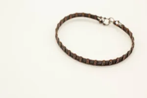 Copper "Fern" Weave Bracelet