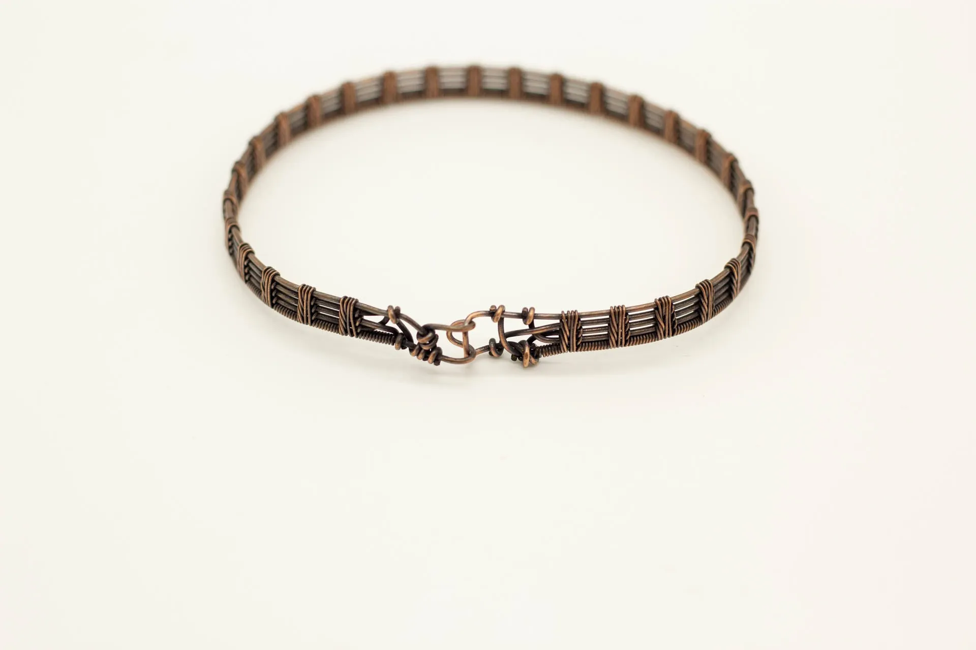 Copper "Fern" Weave Bracelet