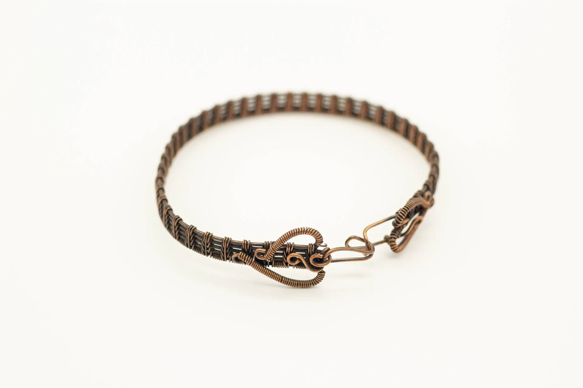 Copper "Fern" Weave Bracelet