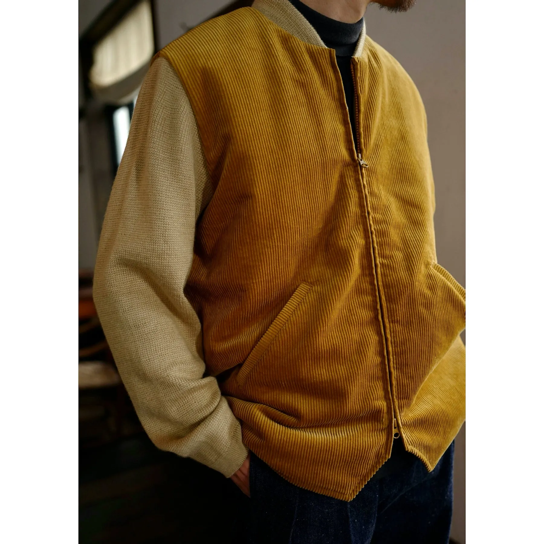 Corduroy Knit Jacket