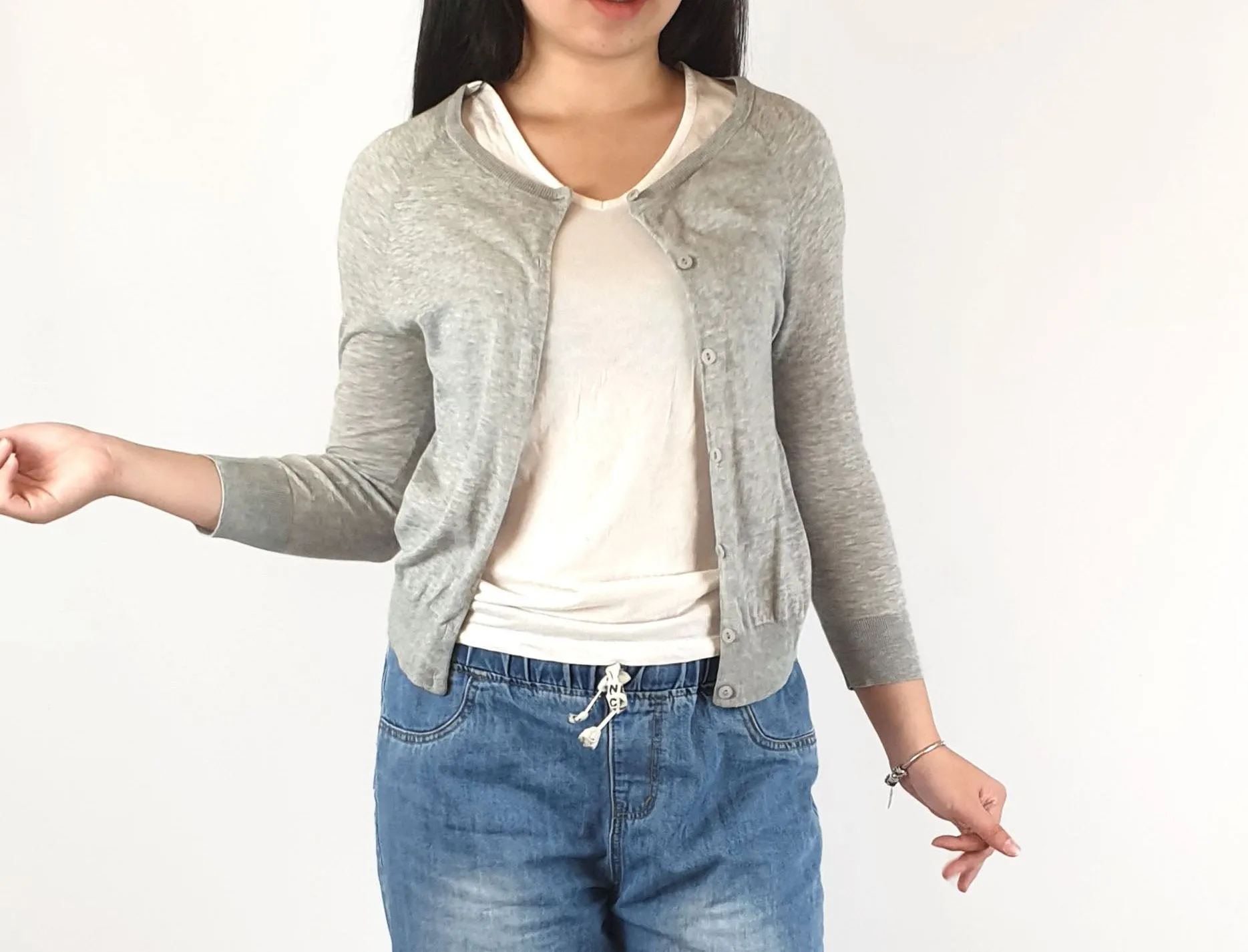 Cos grey cardigan size XS (best fits 6-8)
