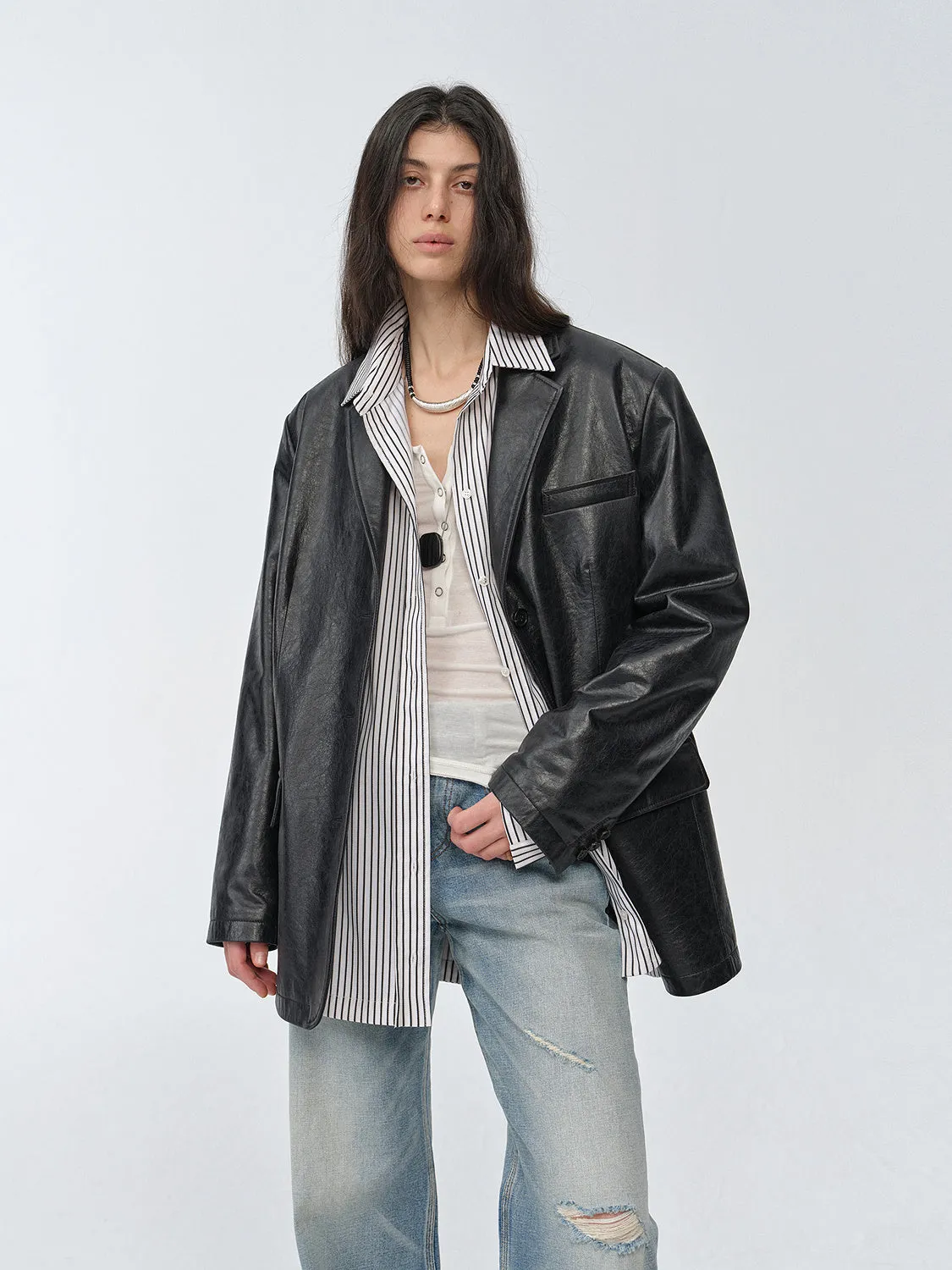 Cowhide Leather Jacket