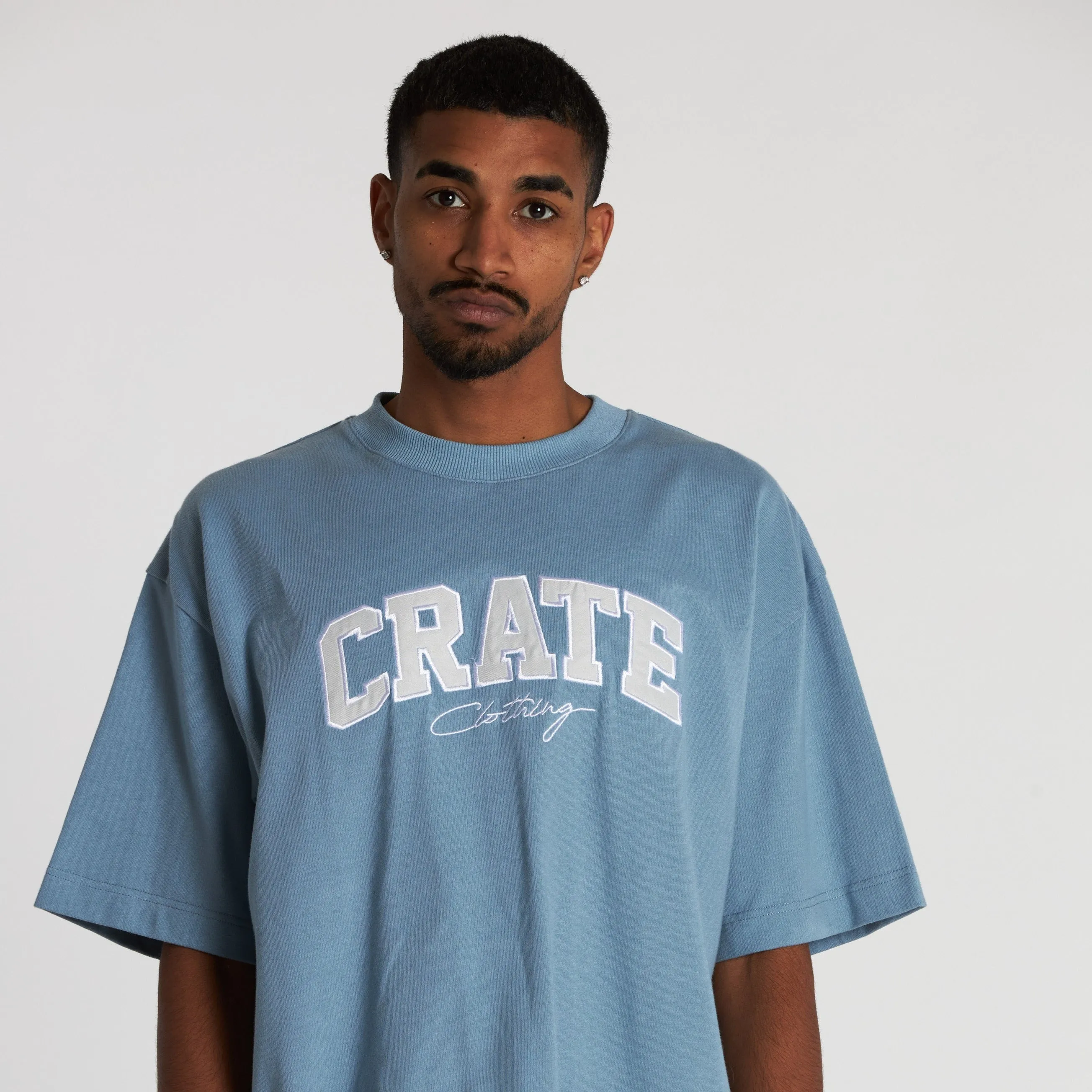 CRATE VARSITY BOX FIT T-SHIRT