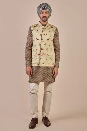 Creme Ivory Nehru Jacket