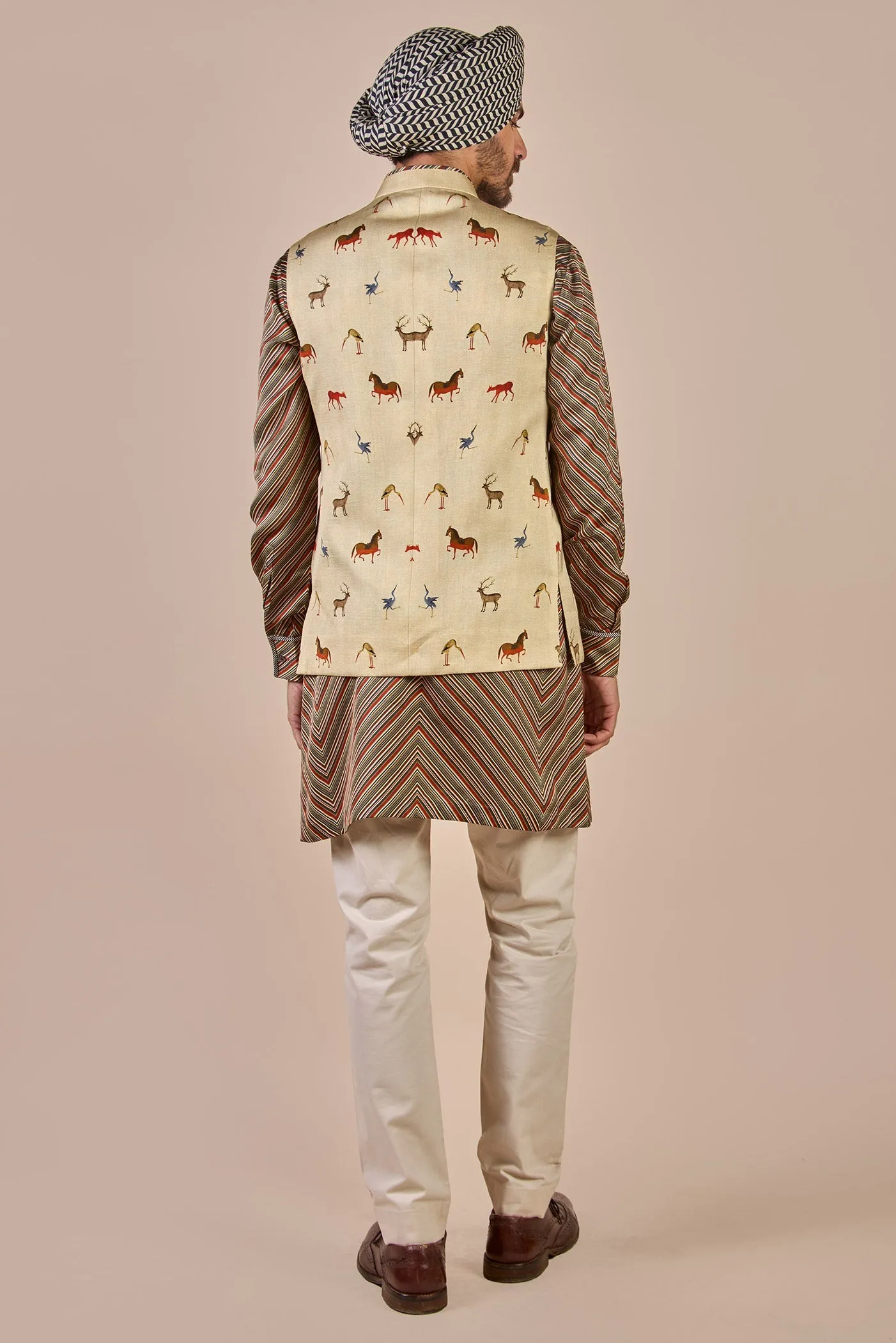 Creme Ivory Nehru Jacket