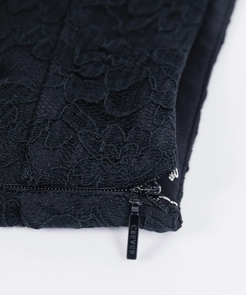 CREVE NINE: Flower Lace Skirt - 3 Colors