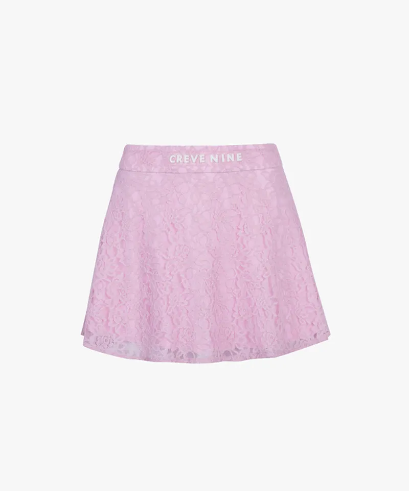 CREVE NINE: Flower Lace Skirt - 3 Colors