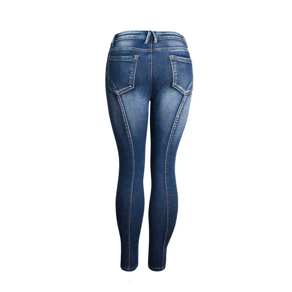 Cropped Split Leg Skinny Jeans