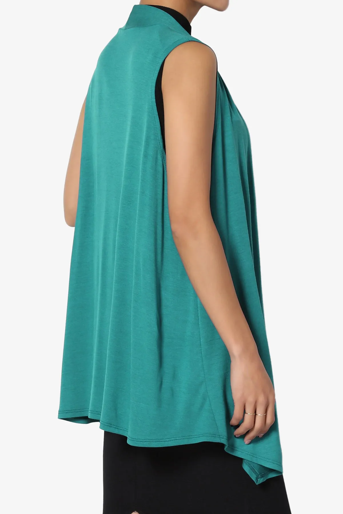 Danna Draped Jersey Vest PLUS