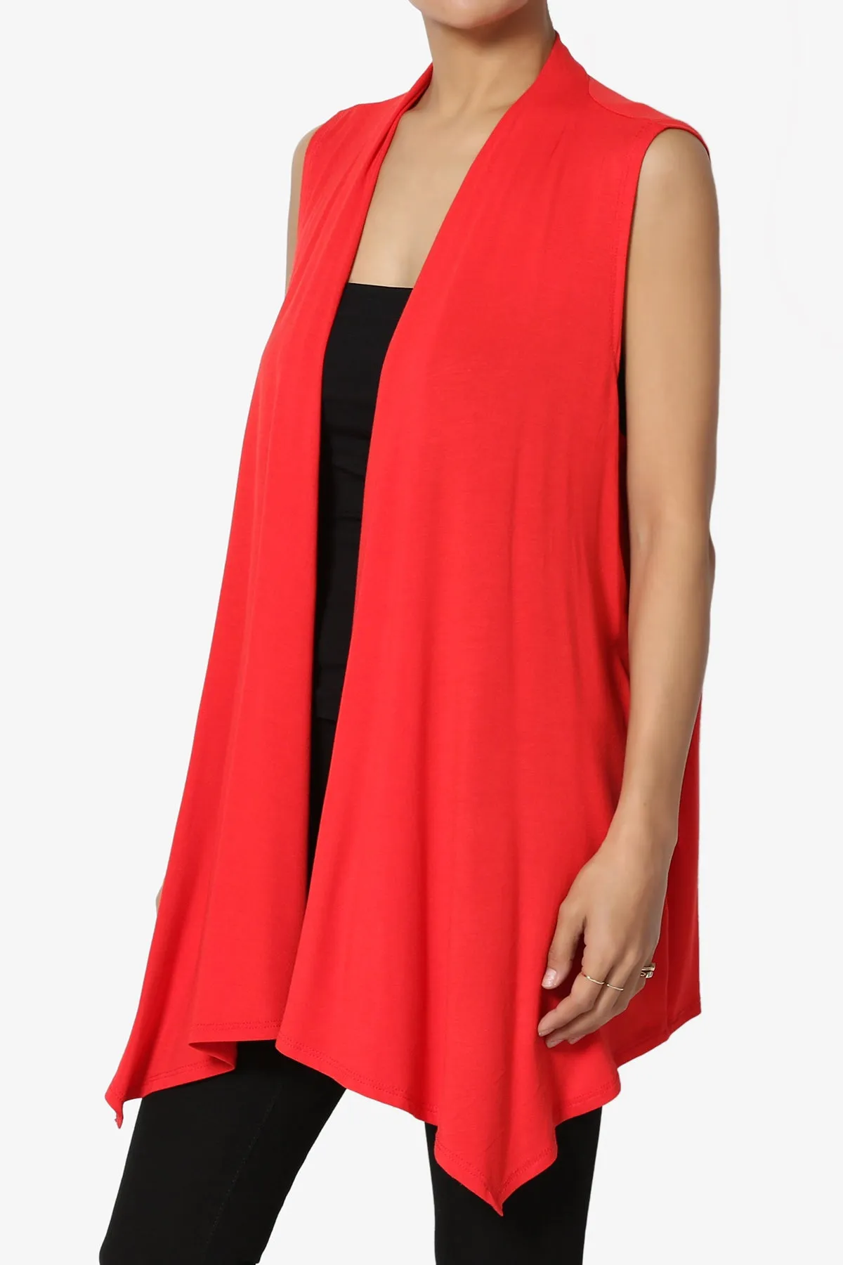 Danna Draped Jersey Vest PLUS