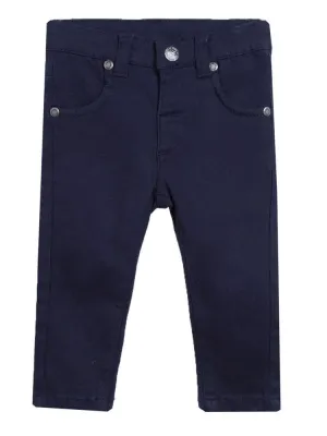 Dark Blue Slim Elasticated Baby Jeans