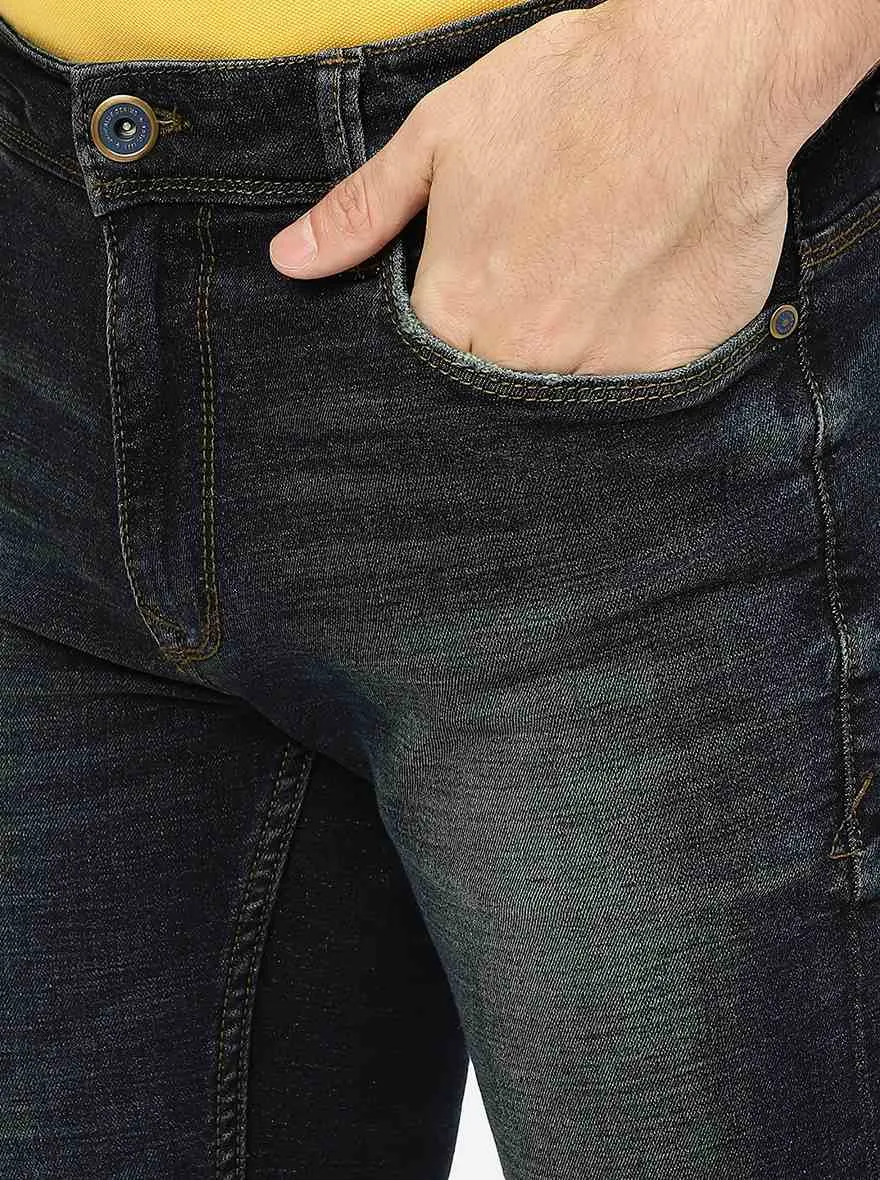 Dark Indigo Washed Slim Fit Jeans | JadeBlue