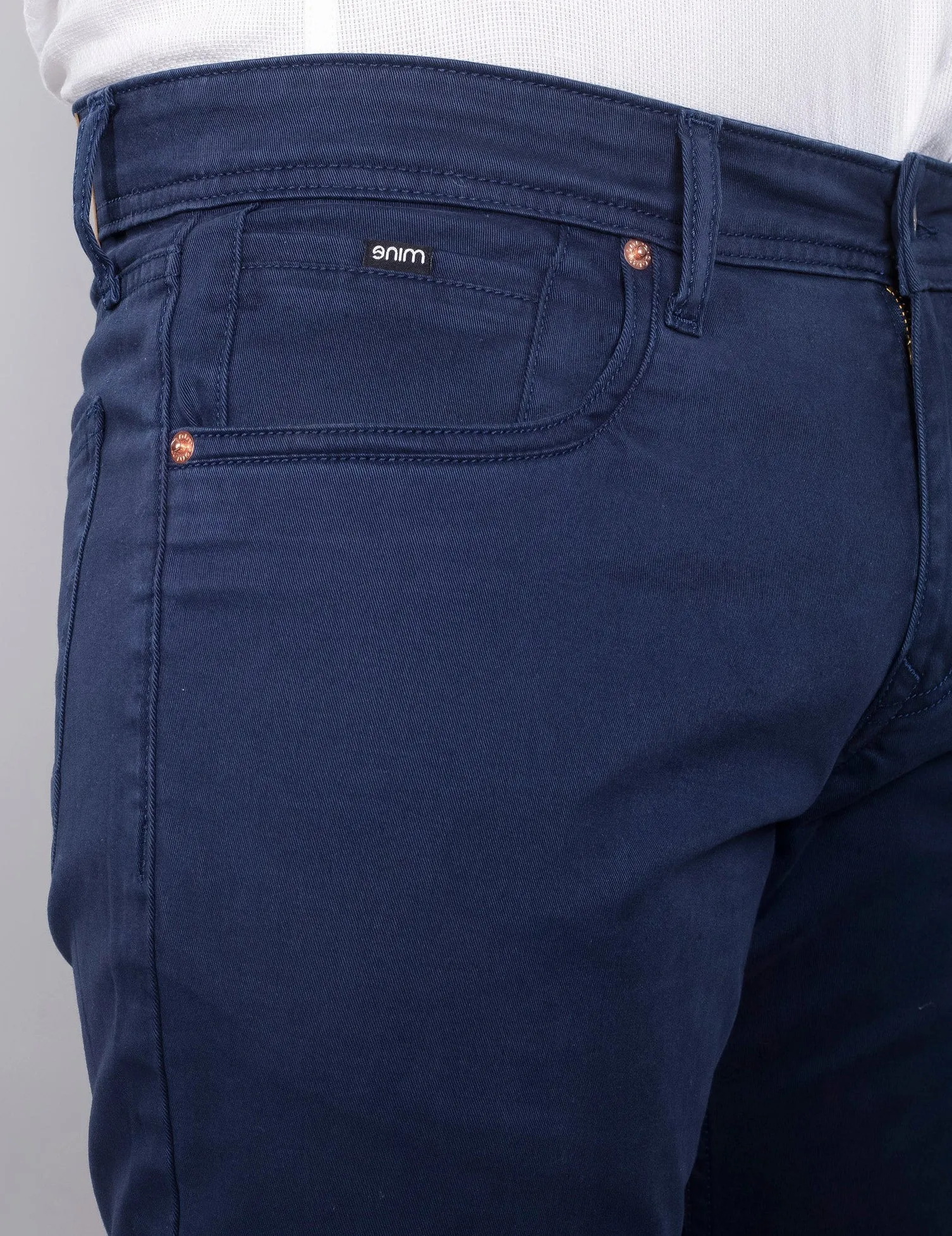 Deep Blue Cotton Stretch Jeanos