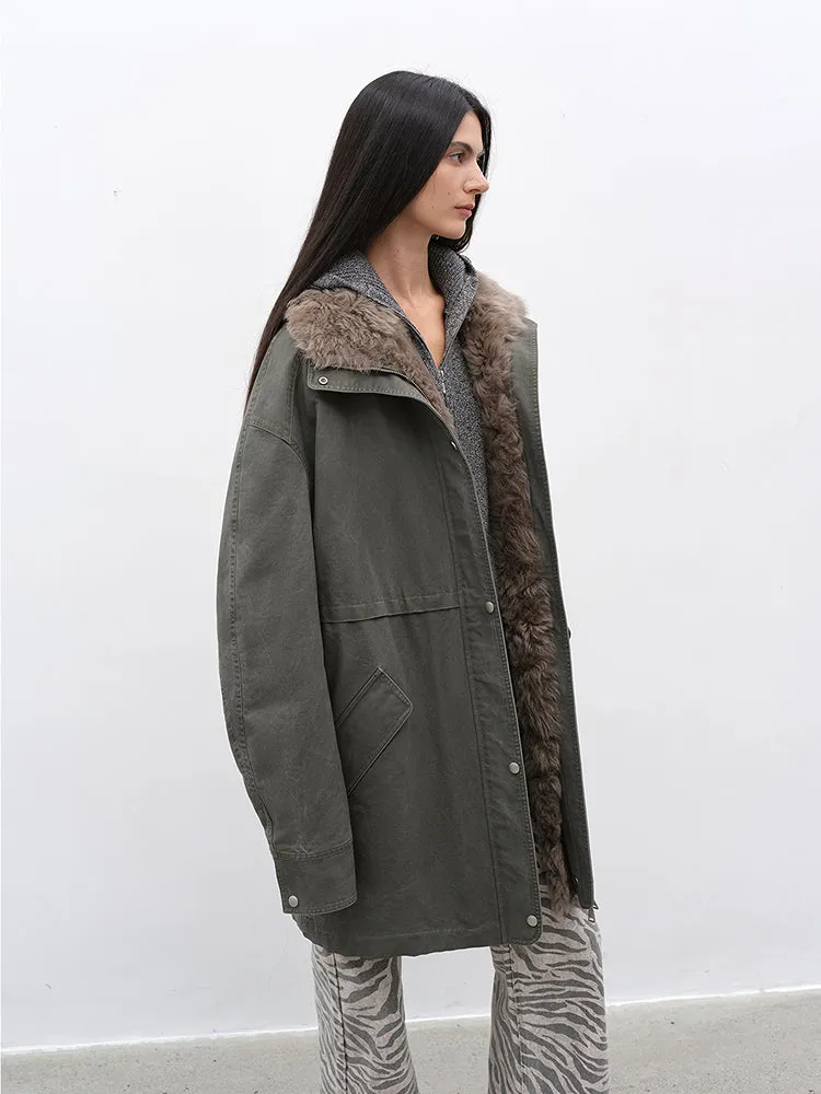 Denim Down Jacket
