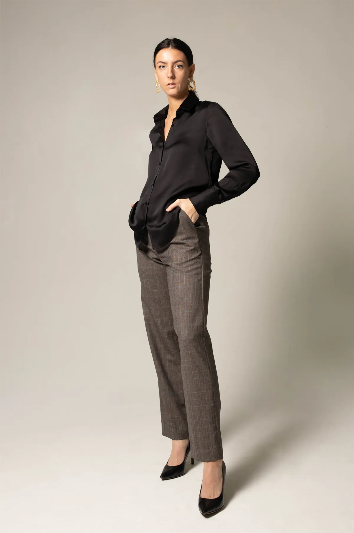 Designer Cut Silk Shirt