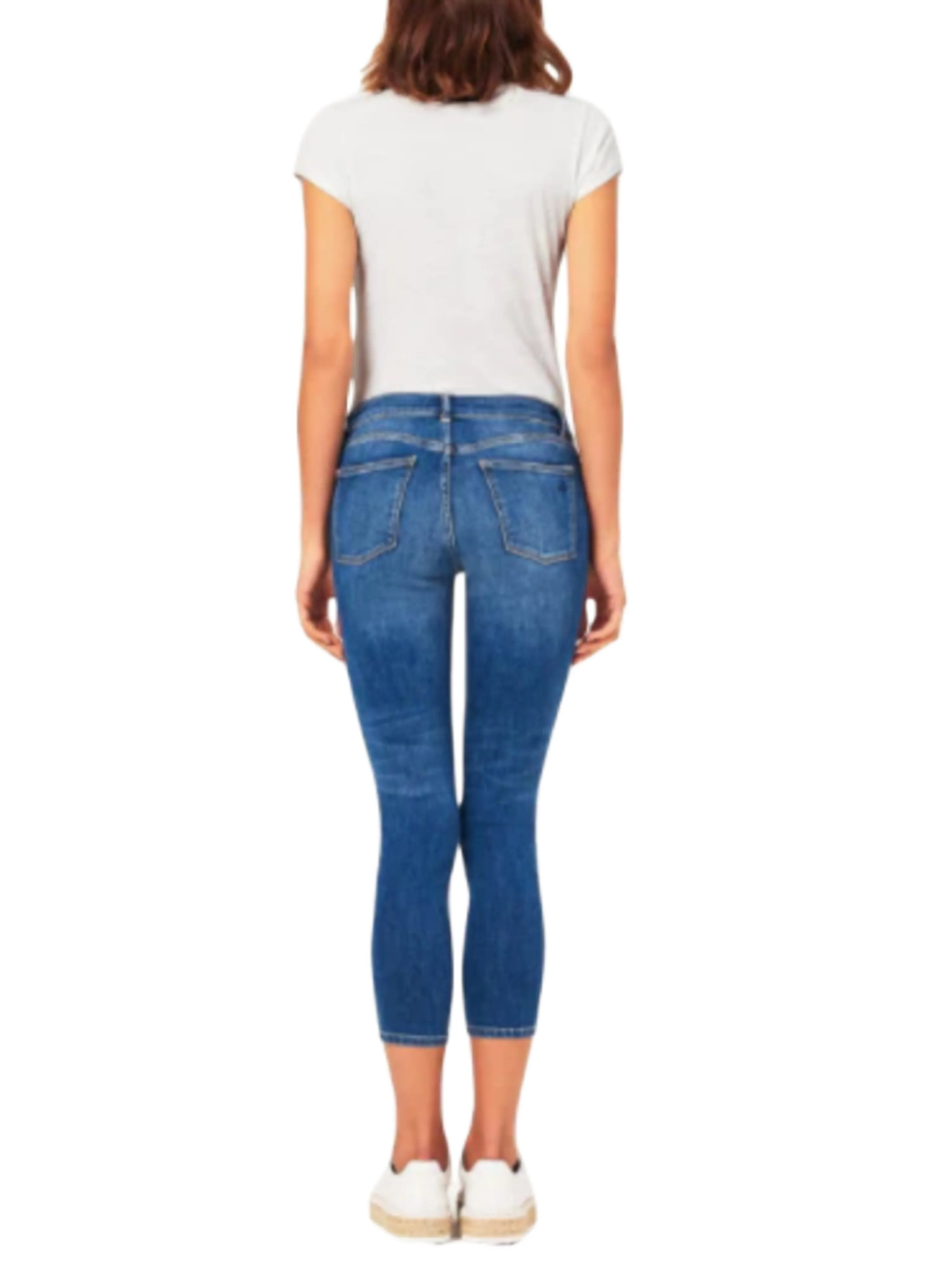 DL1961 Women's Everglade Florence Cropped Mid Rise Skinny Jeans Size 33 NWT