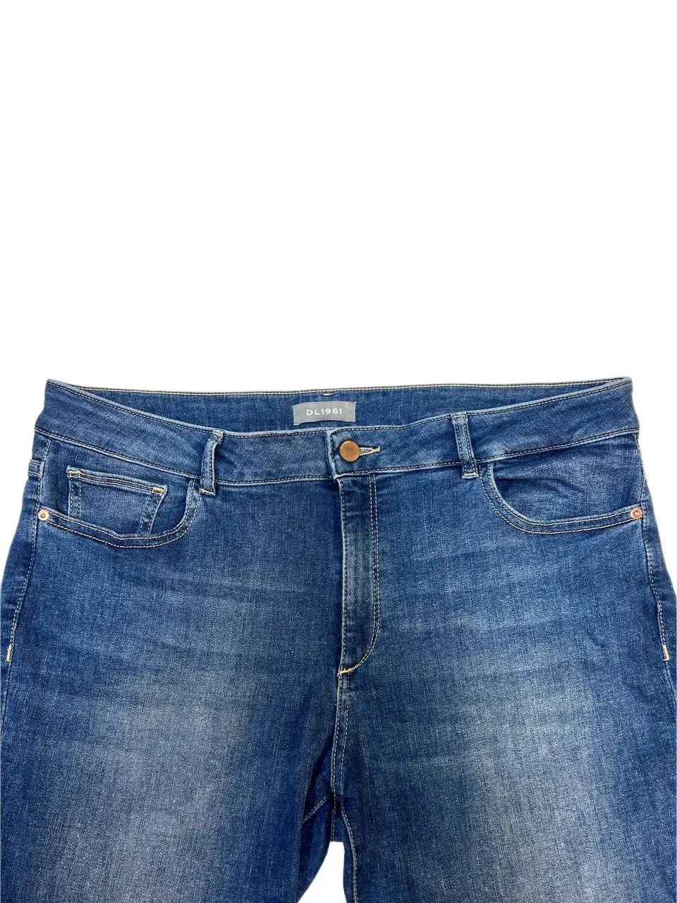 DL1961 Women's Everglade Florence Cropped Mid Rise Skinny Jeans Size 33 NWT