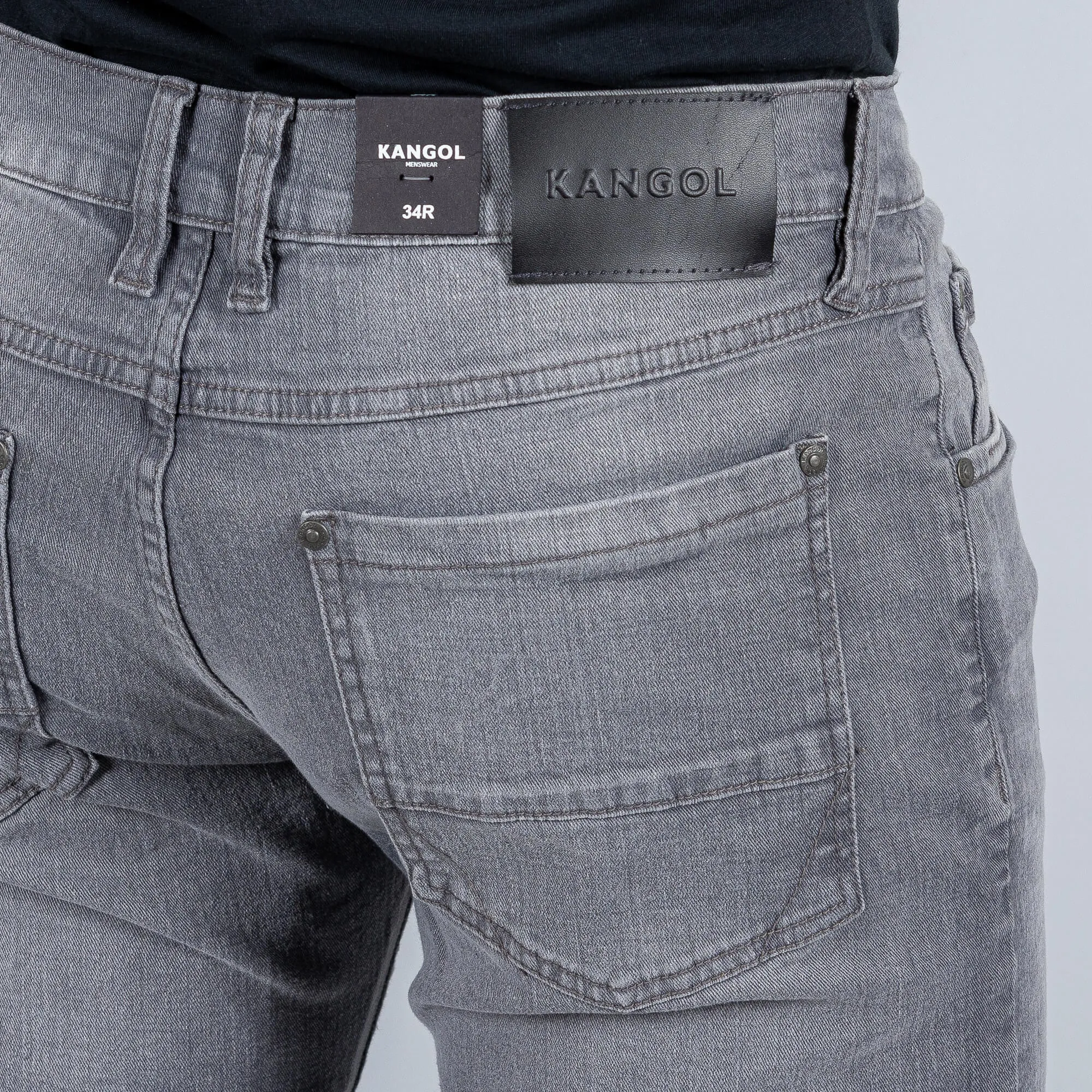 Džínsy Kangol Zane Regular Fit Jeans Regular Leg šedé