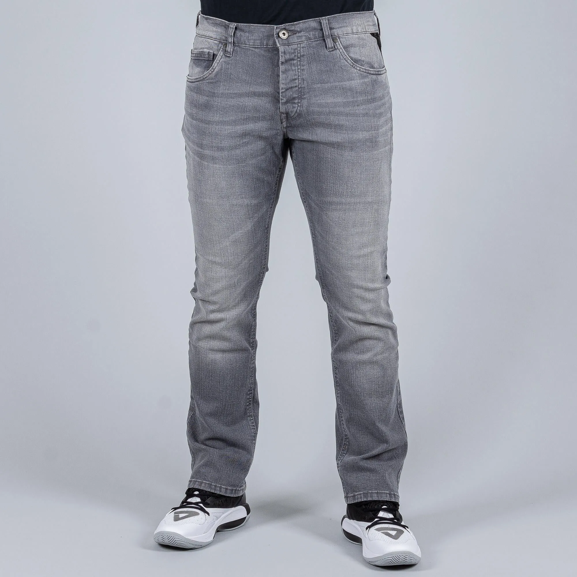 Džínsy Kangol Zane Regular Fit Jeans Regular Leg šedé