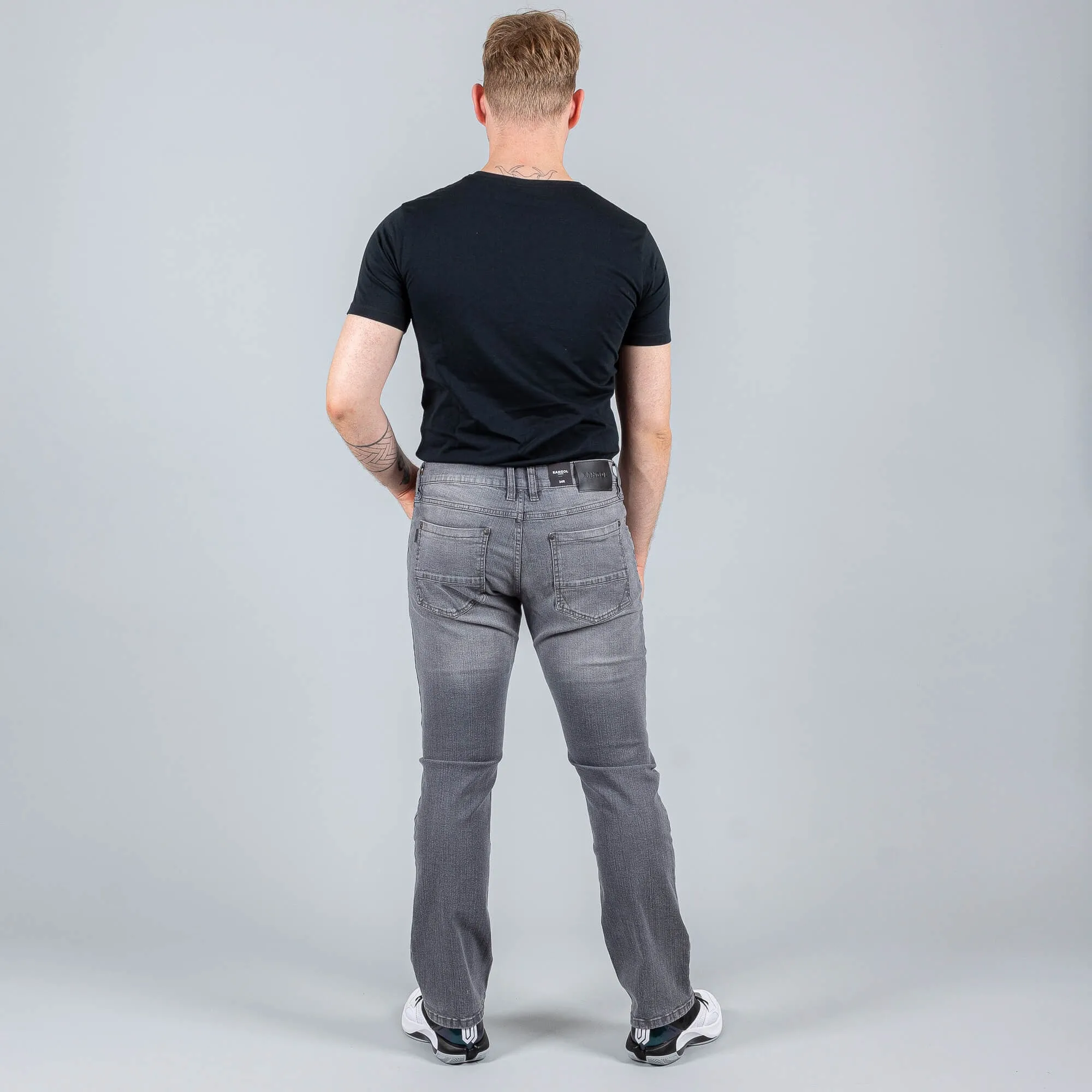 Džínsy Kangol Zane Regular Fit Jeans Regular Leg šedé