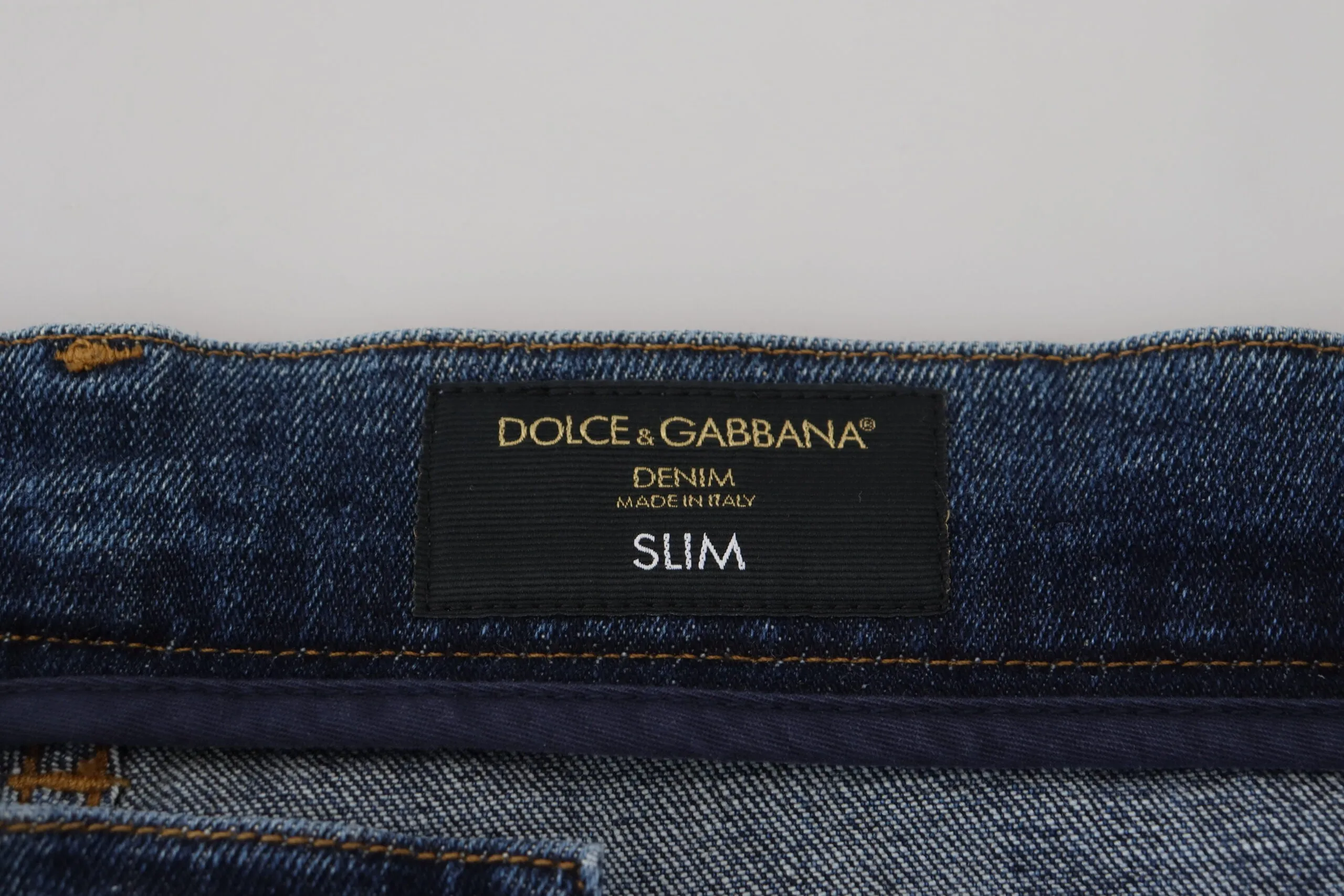 Dolce & Gabbana Elegant Skinny Blue Jeans