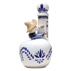 Don Pipocho Extra Anejo white and blue ceramic 750ml