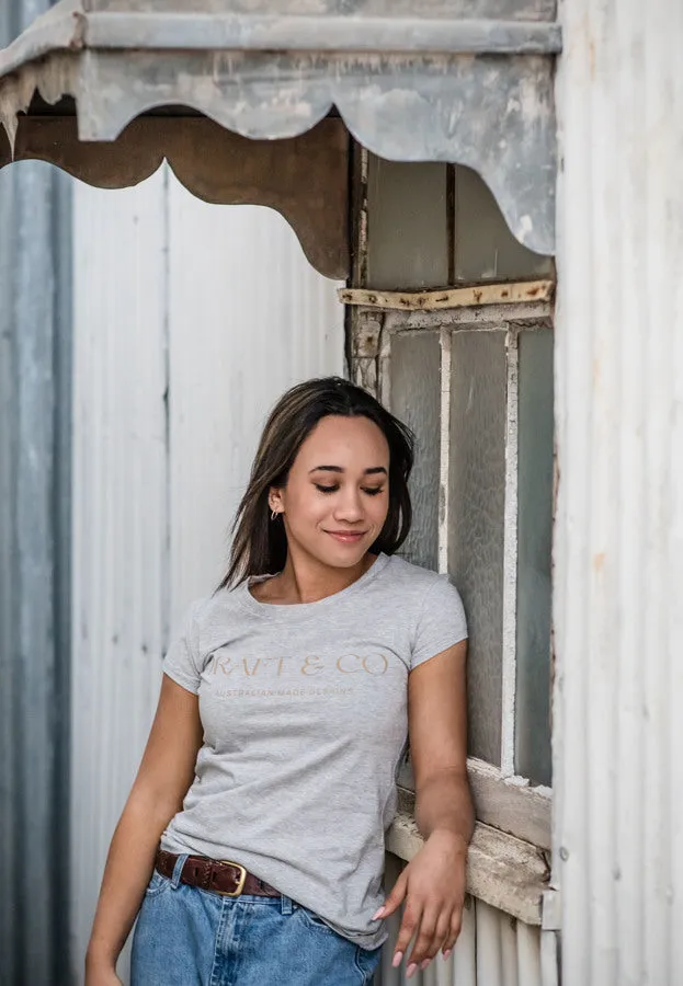 'Draft & Co Australia' Grey Tee