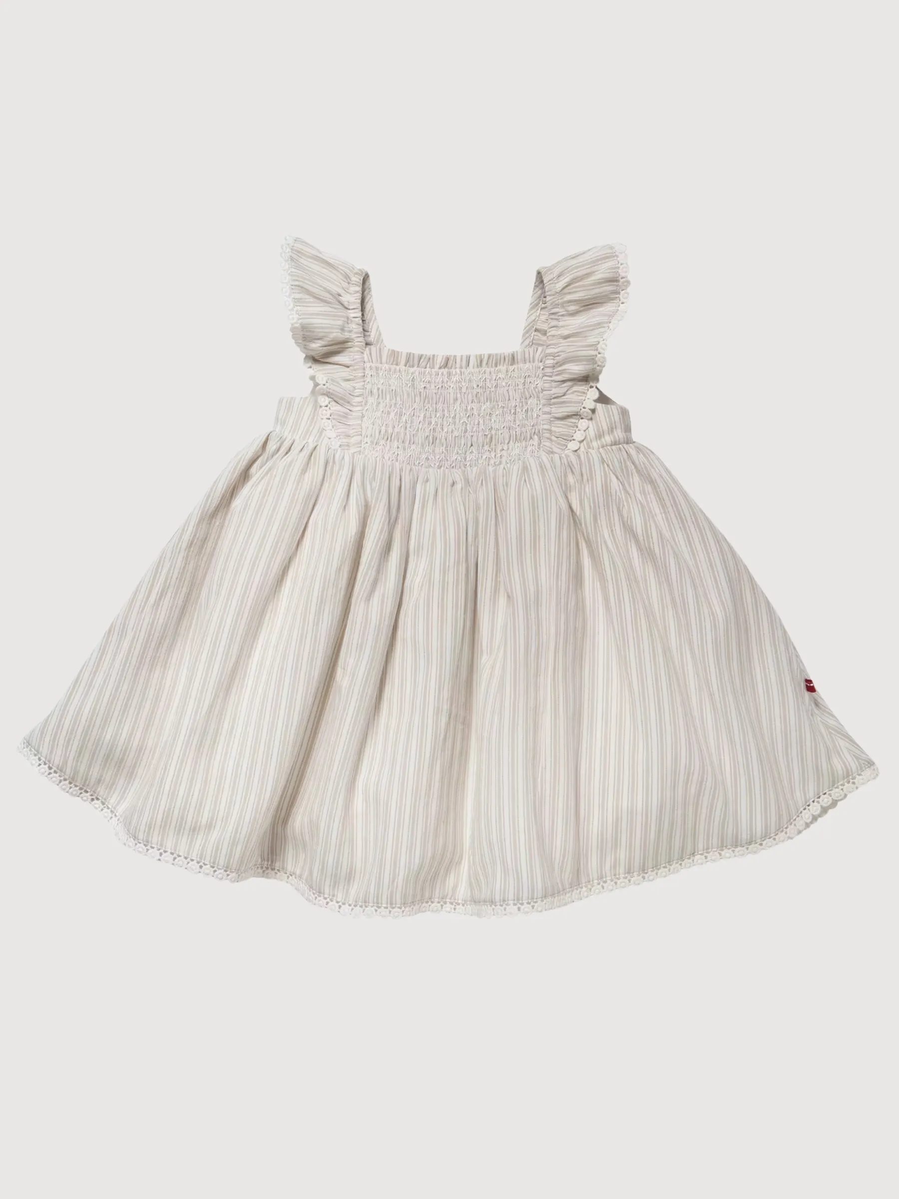 Dress with Flutter Sleeves Kid girl Organic Cotton | People Wear Organic