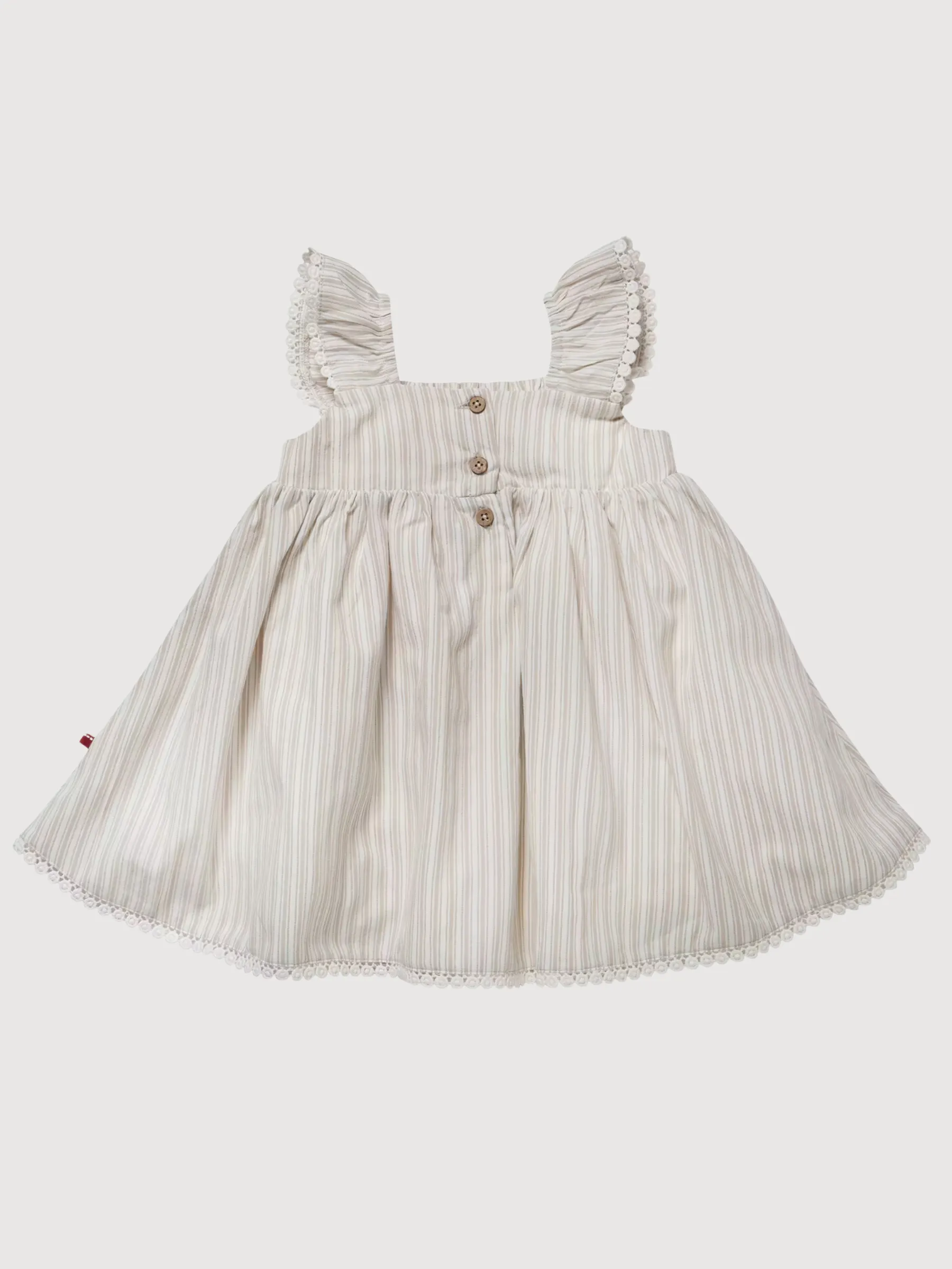 Dress with Flutter Sleeves Kid girl Organic Cotton | People Wear Organic