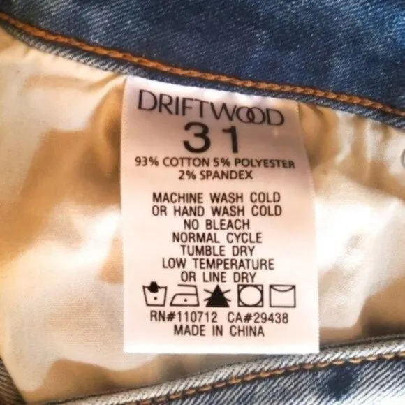 Driftwood Jackie High-rise Distressed Slim Fir Ankle Jeans Blue Size 31