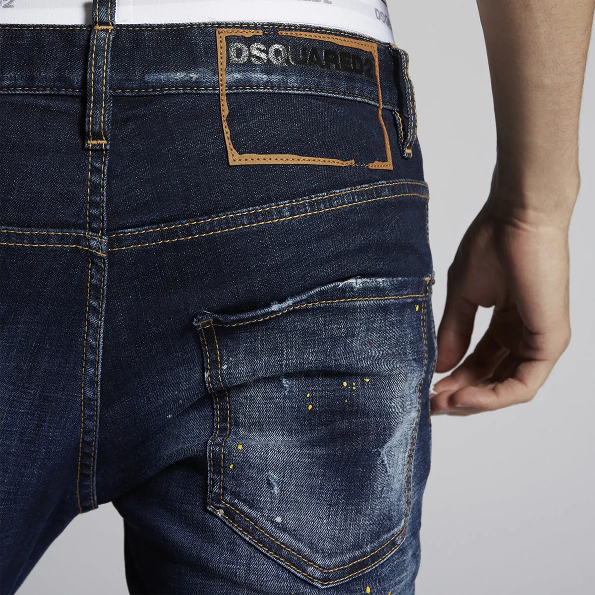 DSQUARED2 - Dark 1 Wash Skater Jeans in Blue