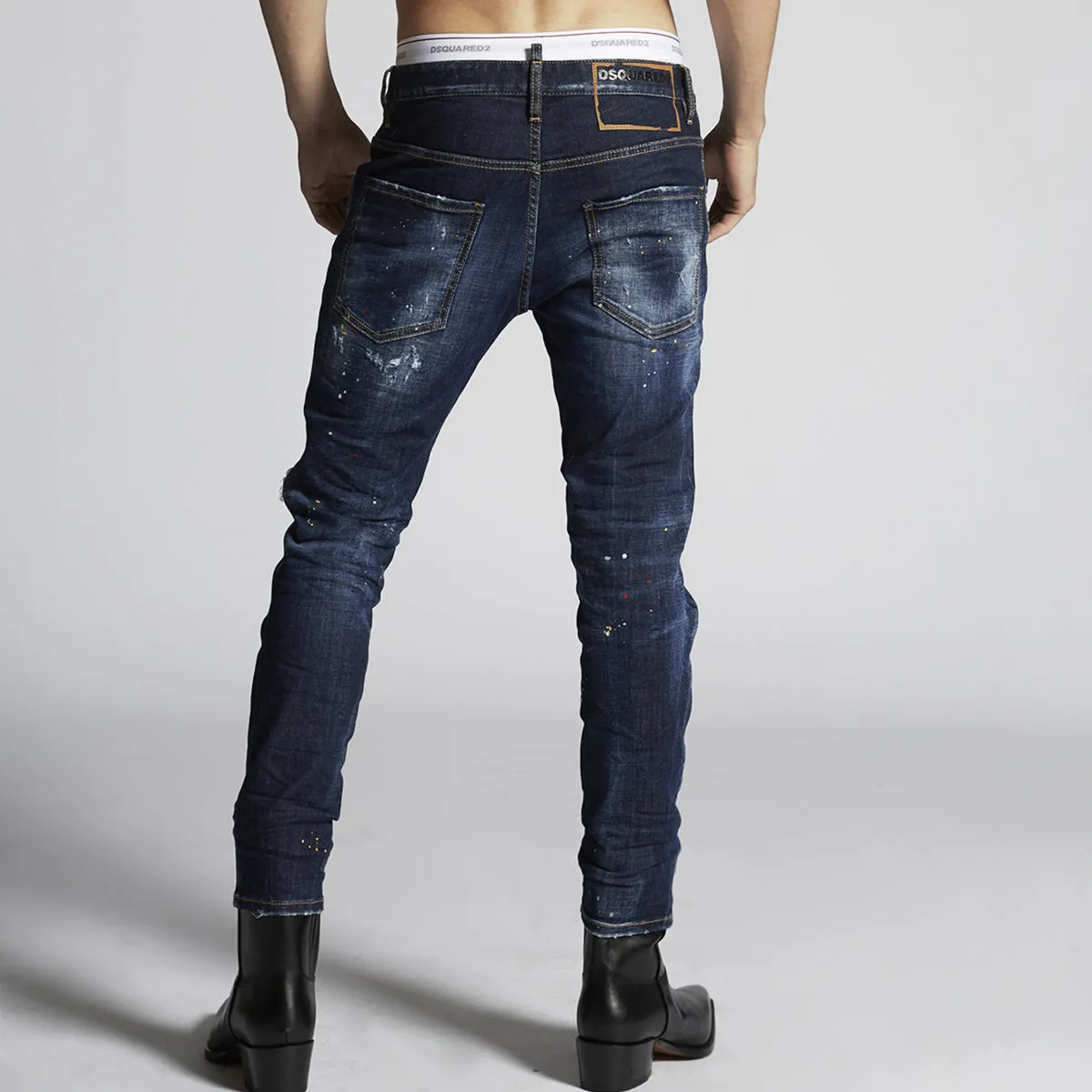 DSQUARED2 - Dark 1 Wash Skater Jeans in Blue